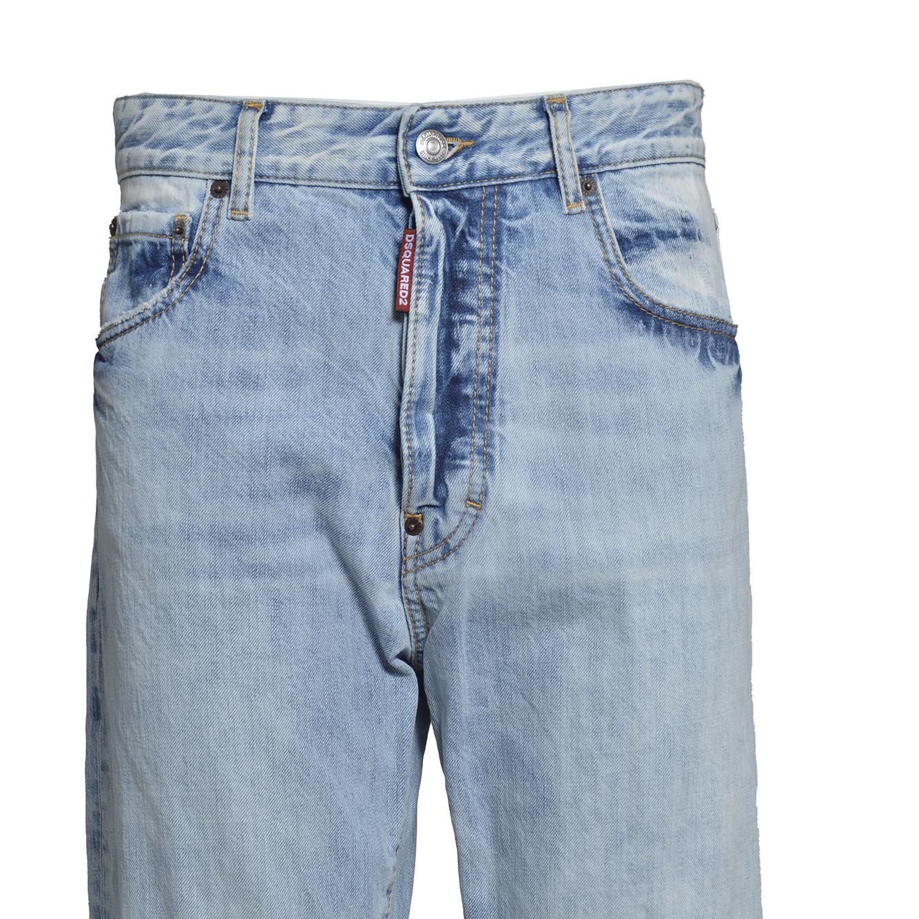 Jeans 642 Jean in denim blu chiaro Dsquared2 
