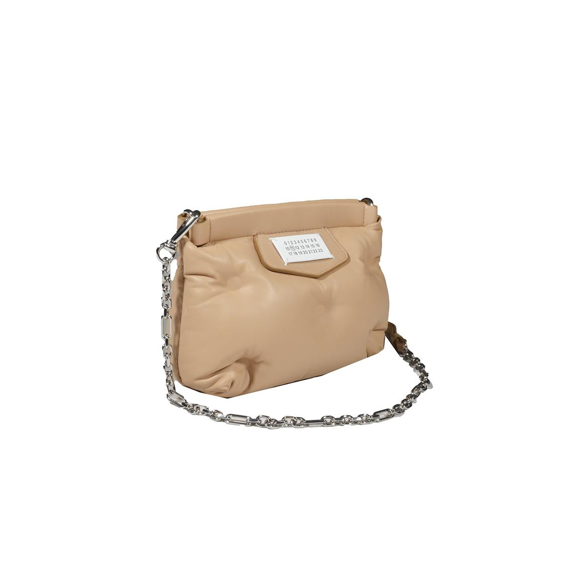 Borsa Glam Slam red carpet padded mini nude Maison Margiela 