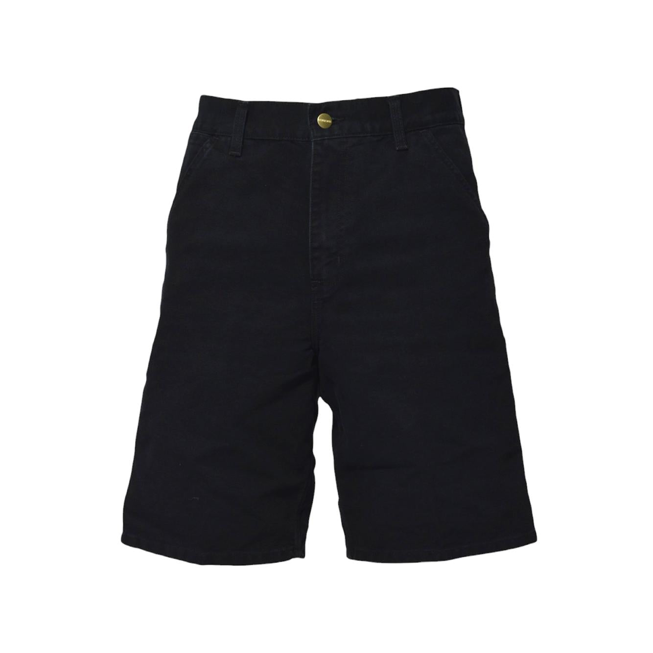 Bermuda Single Knee in tela nera Carhartt Wip 