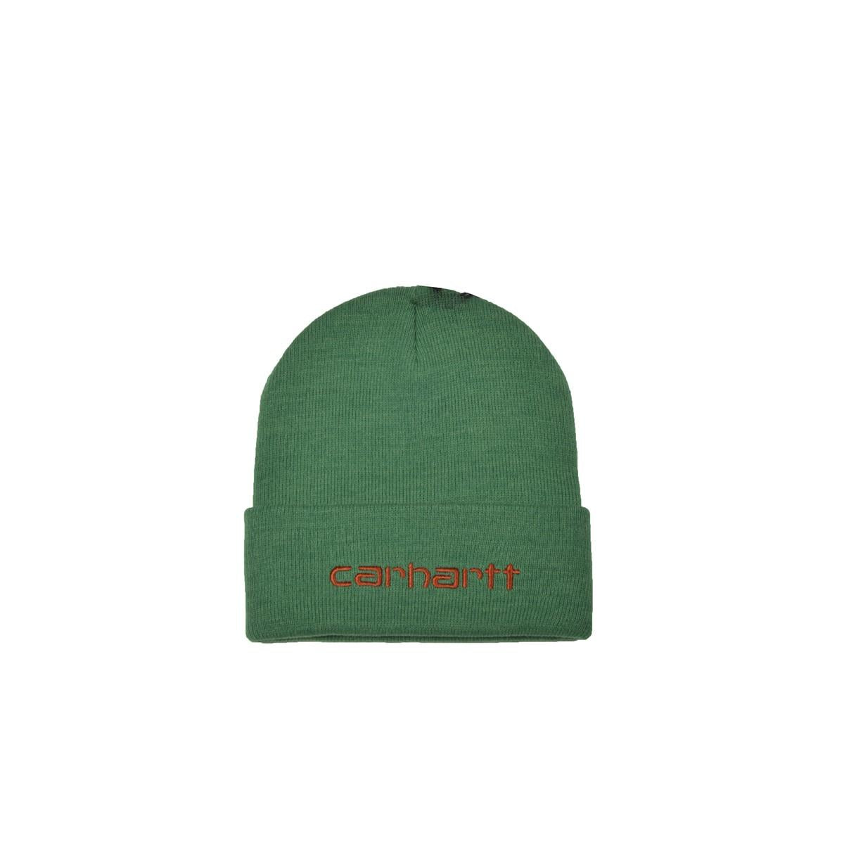 Berretto Script in misto cotone verde Carhartt Wip 