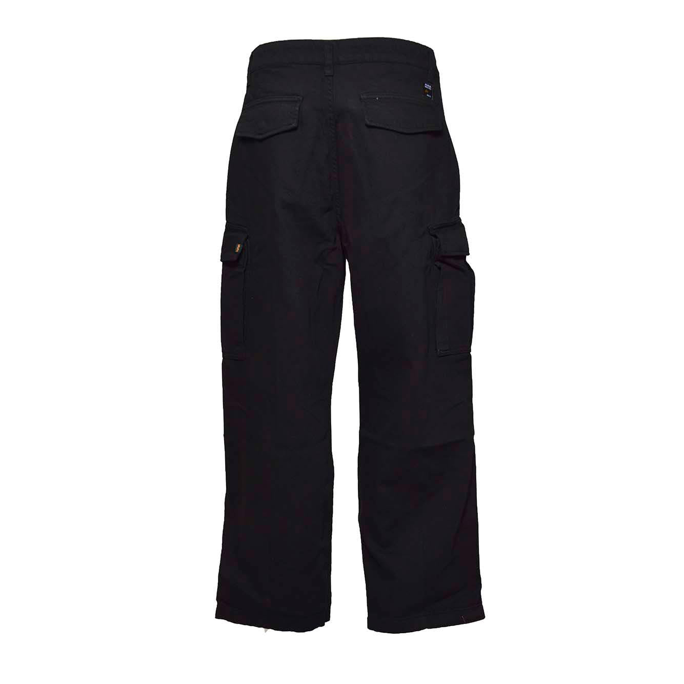 Jeans cargo Aircraft in cotone nero Alpha Industries 