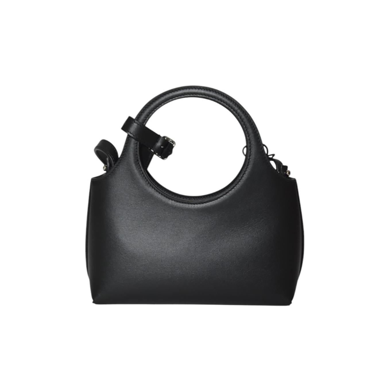 Borsa Mini Holy Day in pelle nera Courrèges 