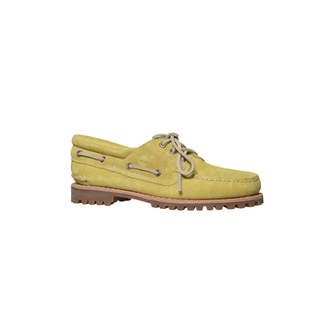 timberland authentic boat shoe medium yellow suede 