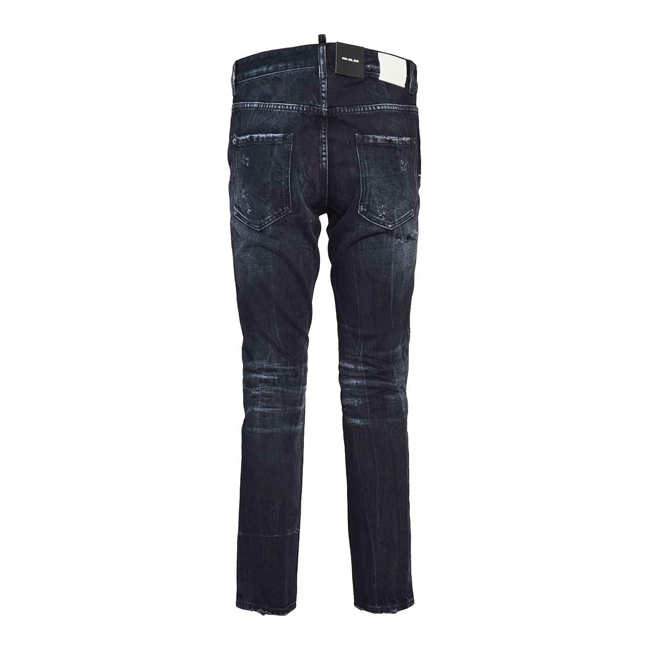 Jeans Cool Girl in cotone denim nero Dsquared2 