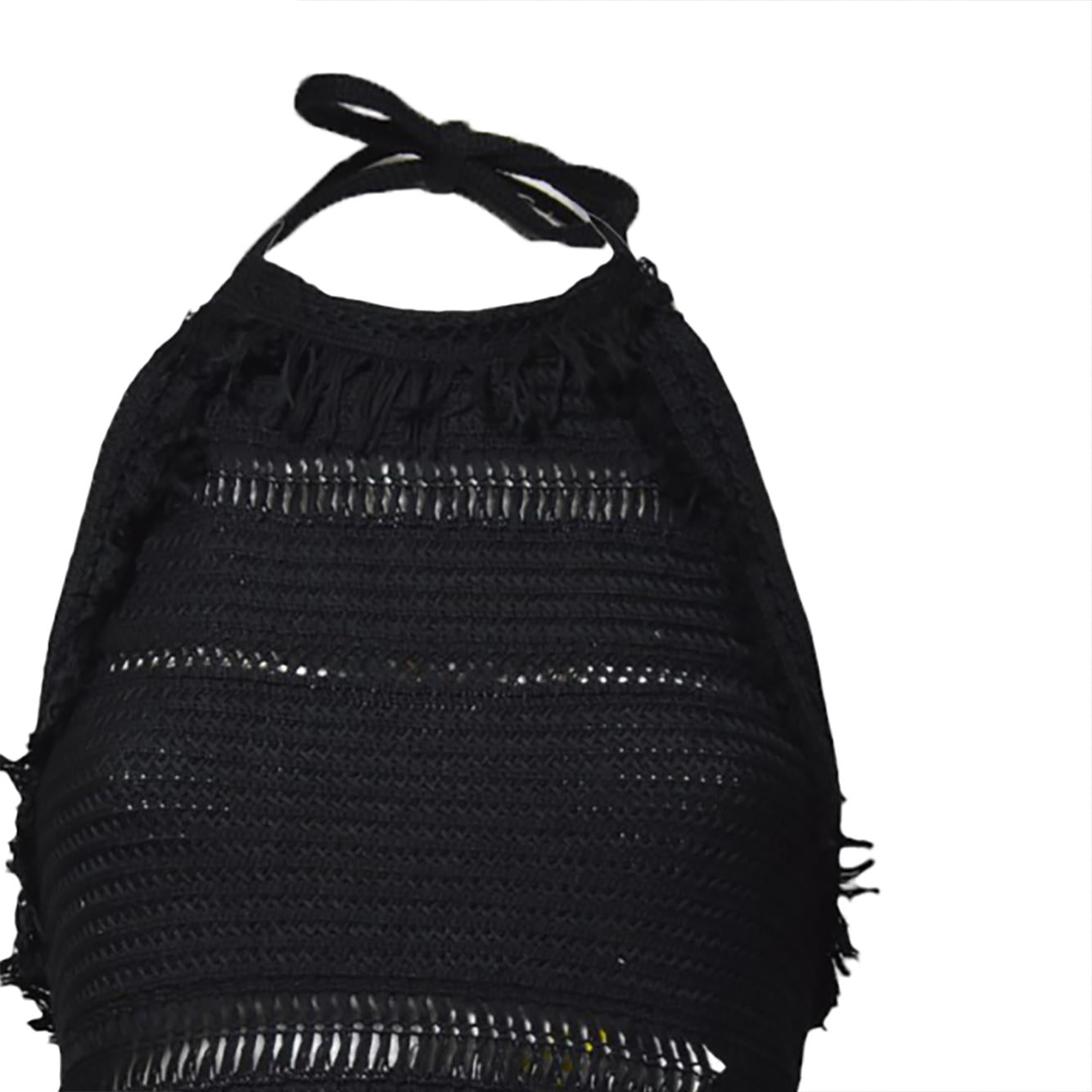 Top Araliane in macramè nero Marant Etòile 