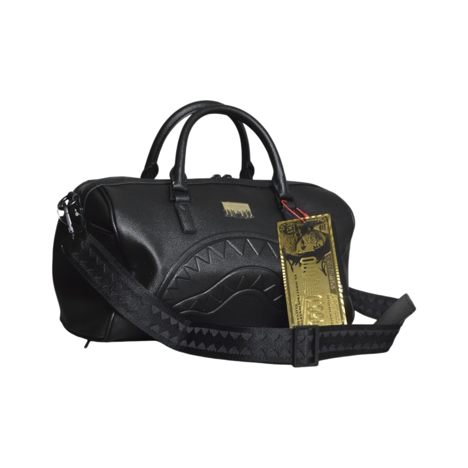 gold brick luxe mini duffle 
