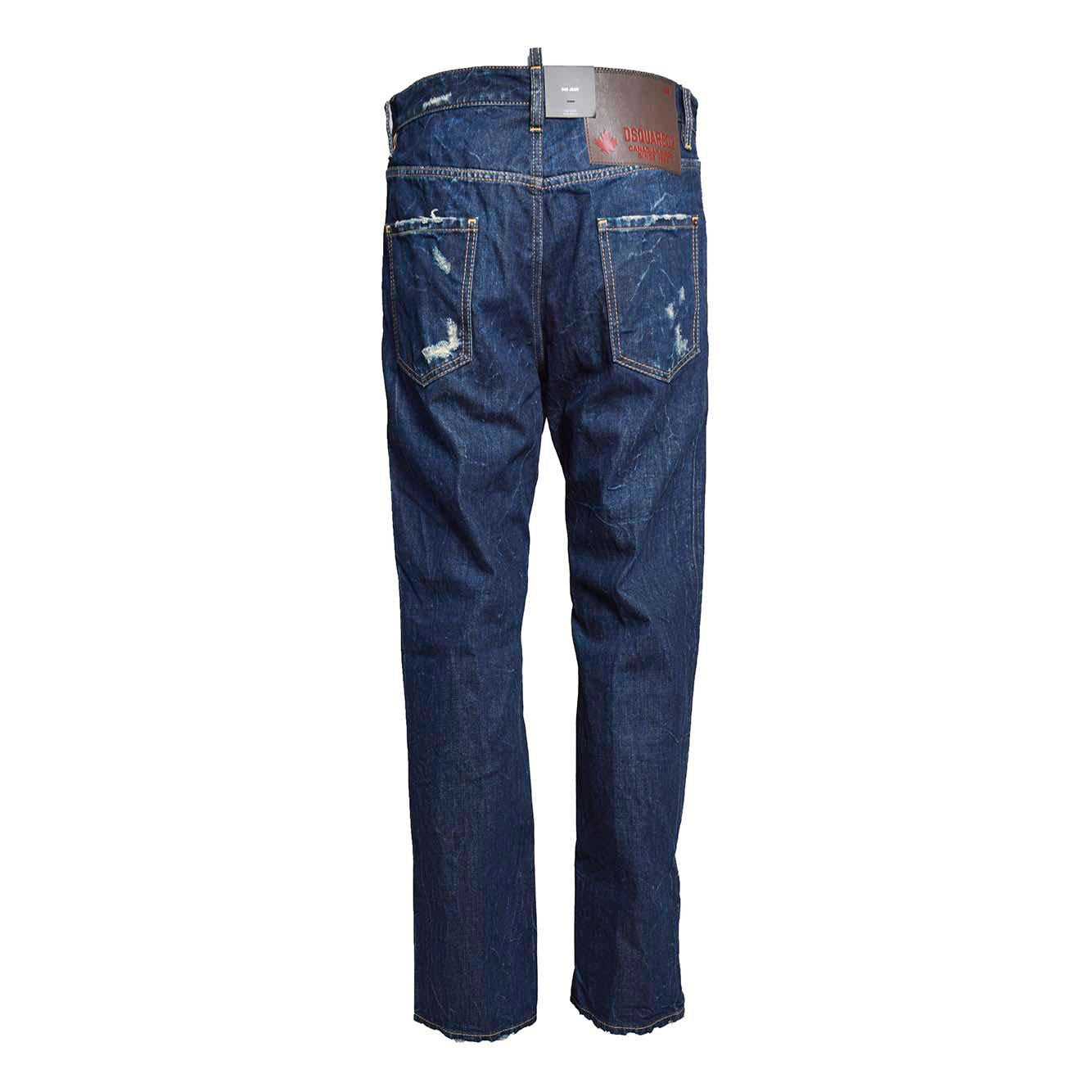 Jeans 642 in denim blu scuro Dsquared2 