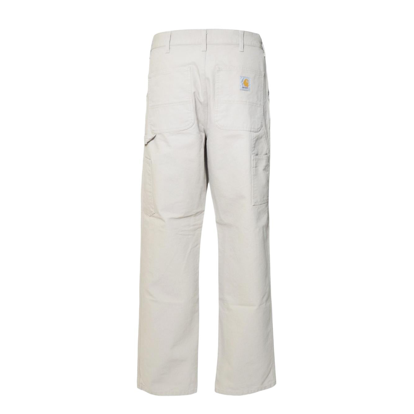Pantalone Single Knee in tela beige Carhartt Wip 
