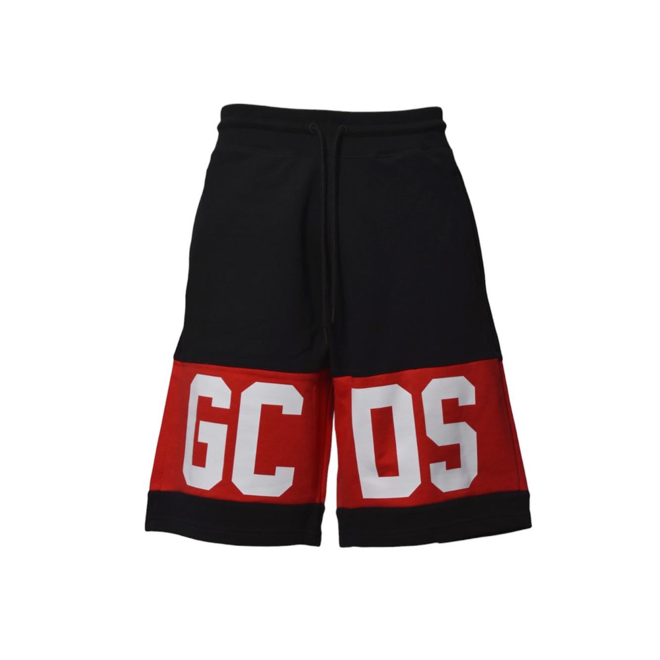 Bermuda Band Logo in cotone nero GCDS 