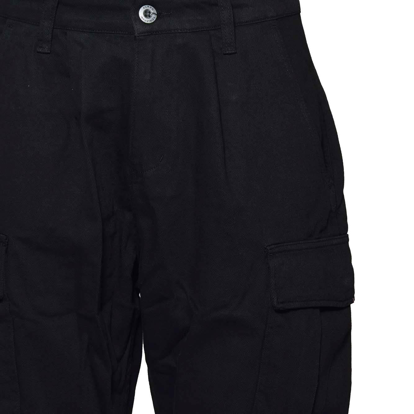 Bermuda cargo Aircraft in cotone nero Alpha Industries 