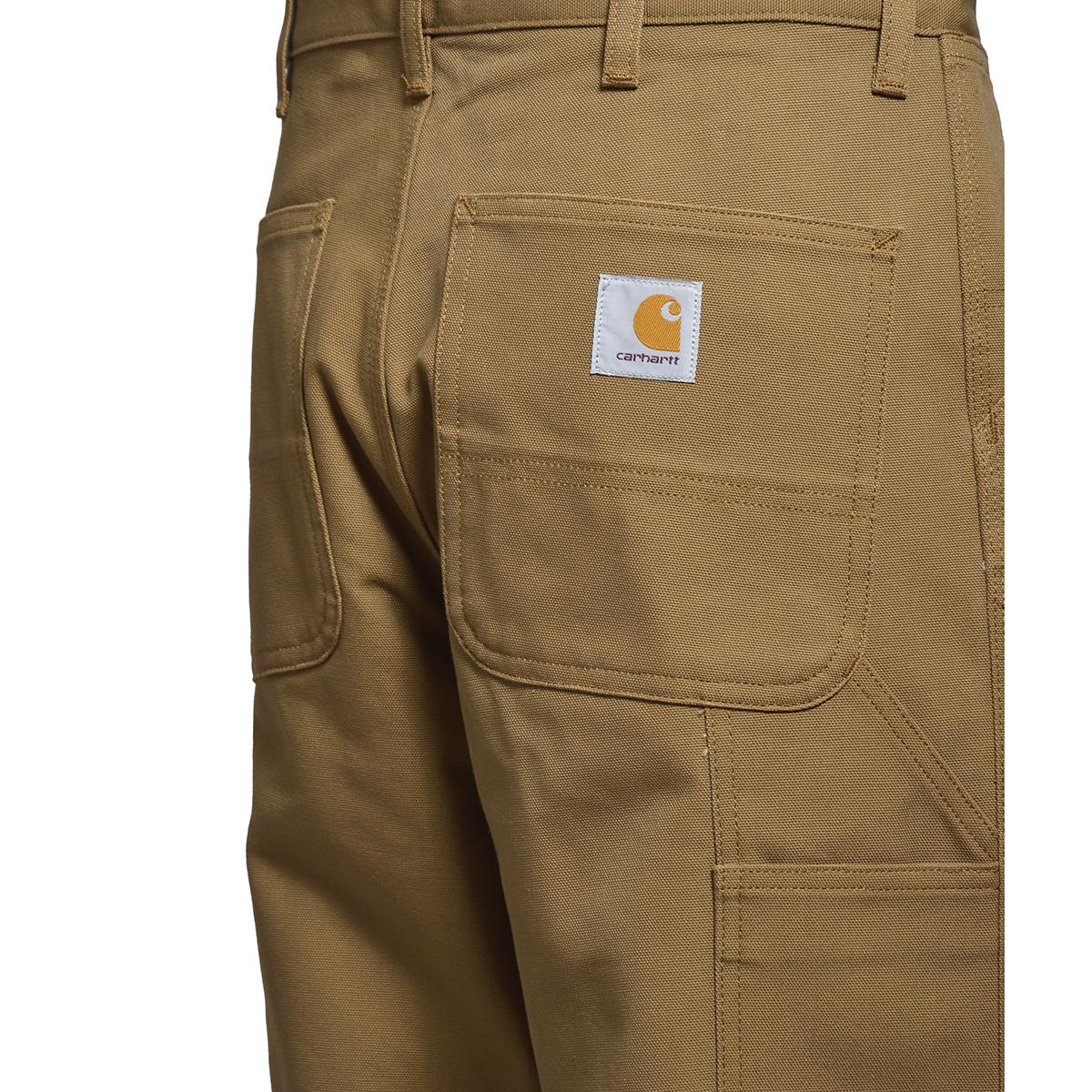 Pantalone Single Knee in cotone marrone Carhartt Wip 