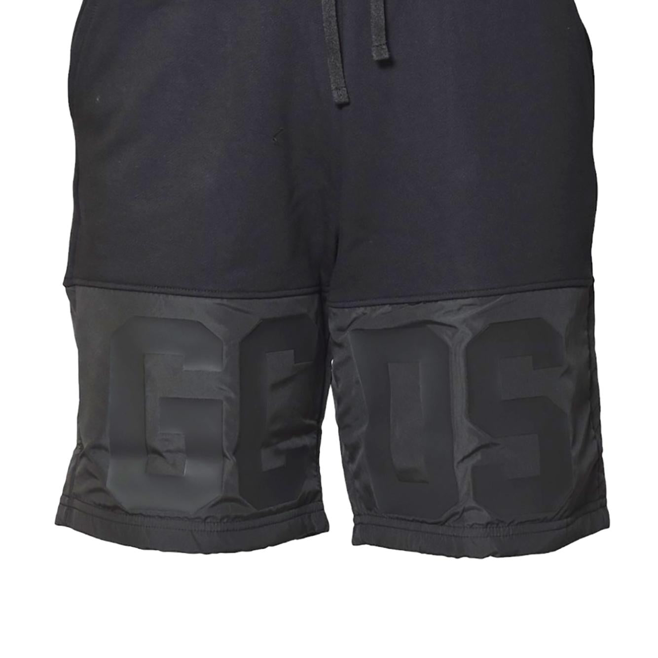 Bermuda Band Logo in nylon nero GCDS 