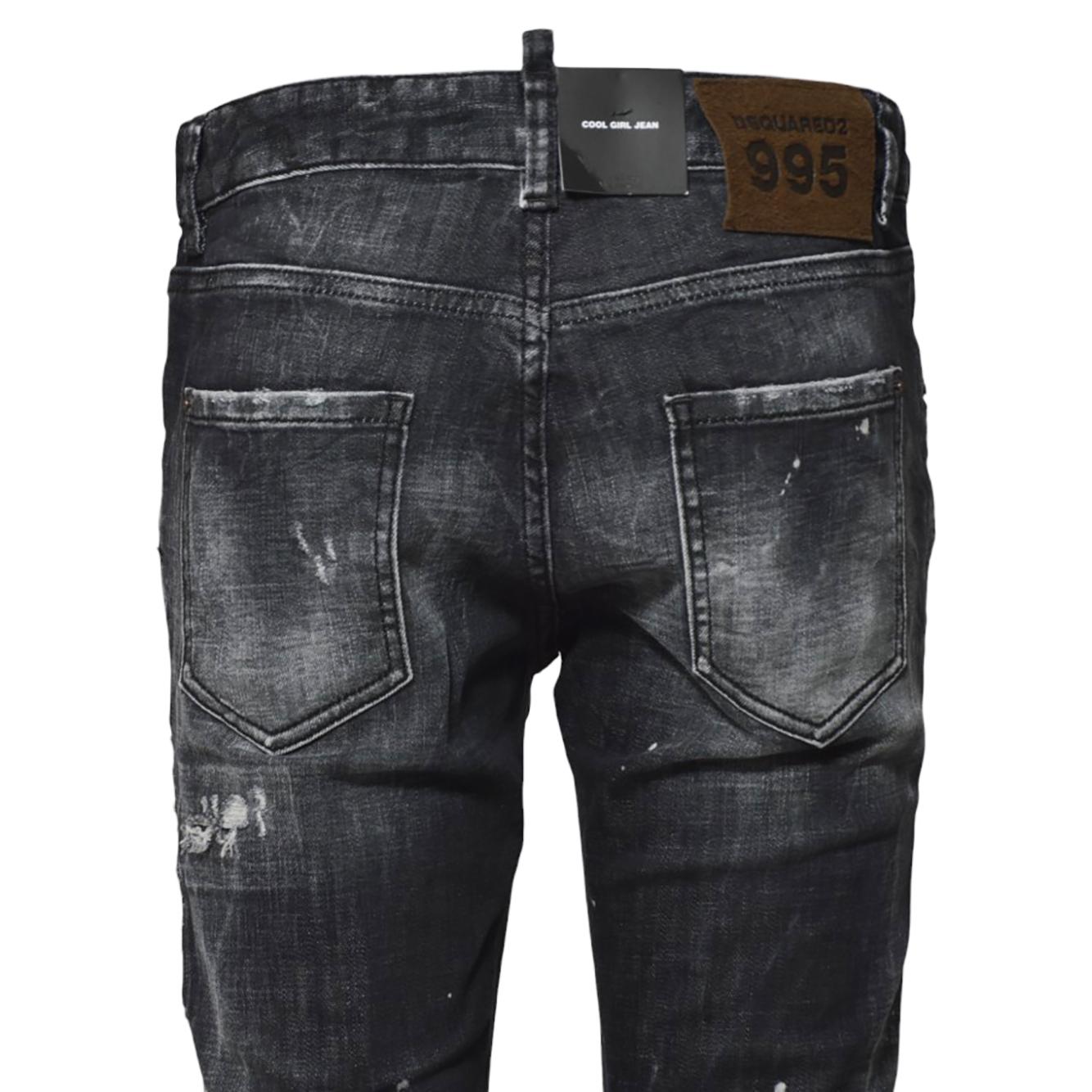Jeans Cool Girl in denim nero Dsquared2 