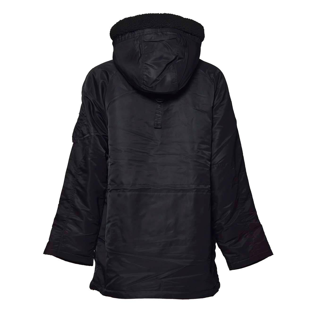 Parka Olten over in nylon nero con cappuccio Carhartt Wip 