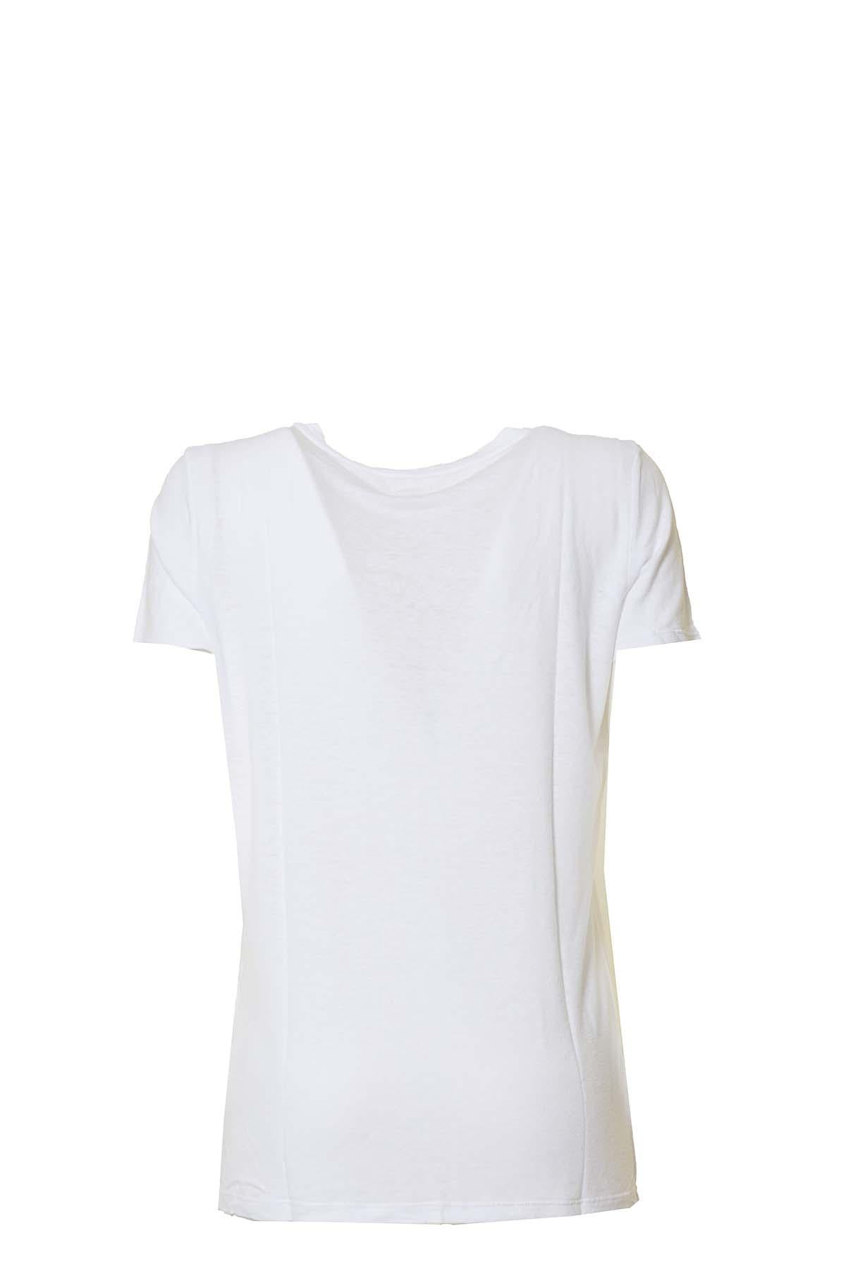 T-shirt Harvey bianca scollo rotondo L'Agence 