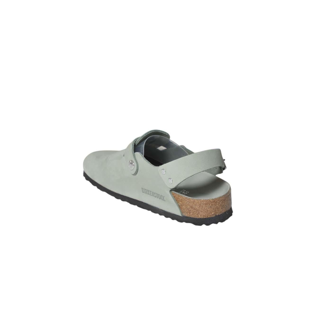 Sabot Tokio in pelle nabuk verda menta Birkenstock 