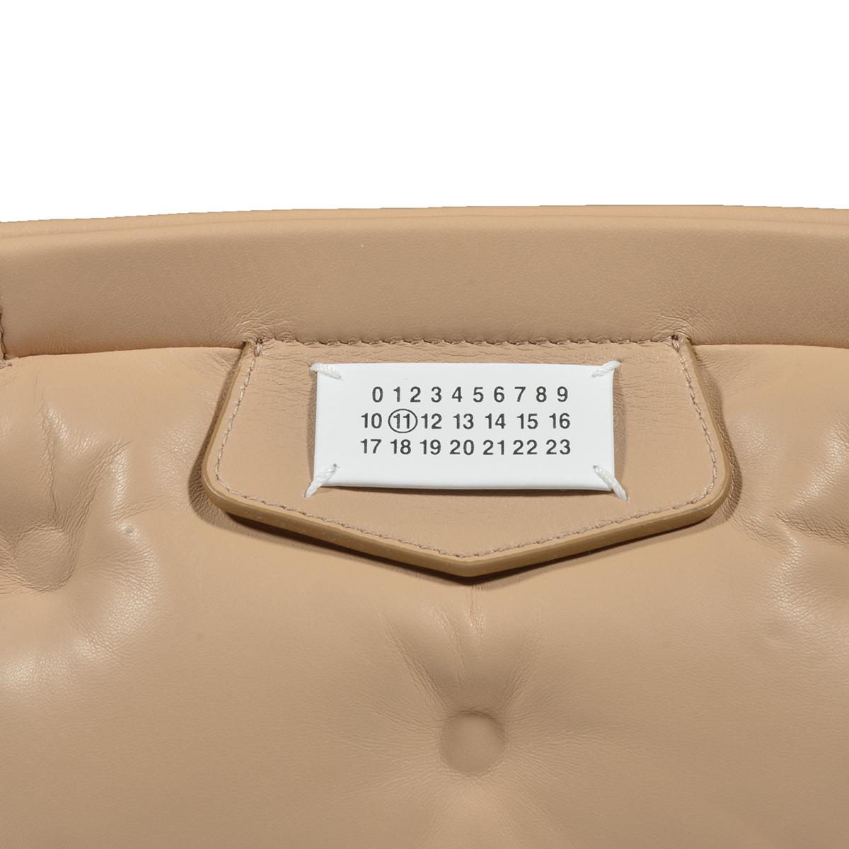 Borsa Glam Slam red carpet padded mini nude Maison Margiela 