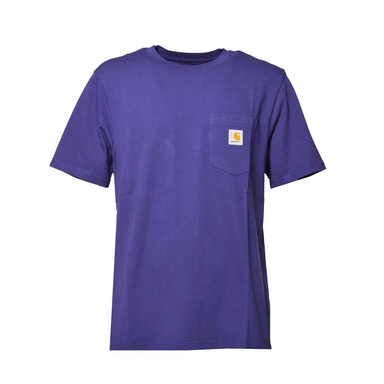 T-shirt Pocket in cotone viola Carhartt Wip 