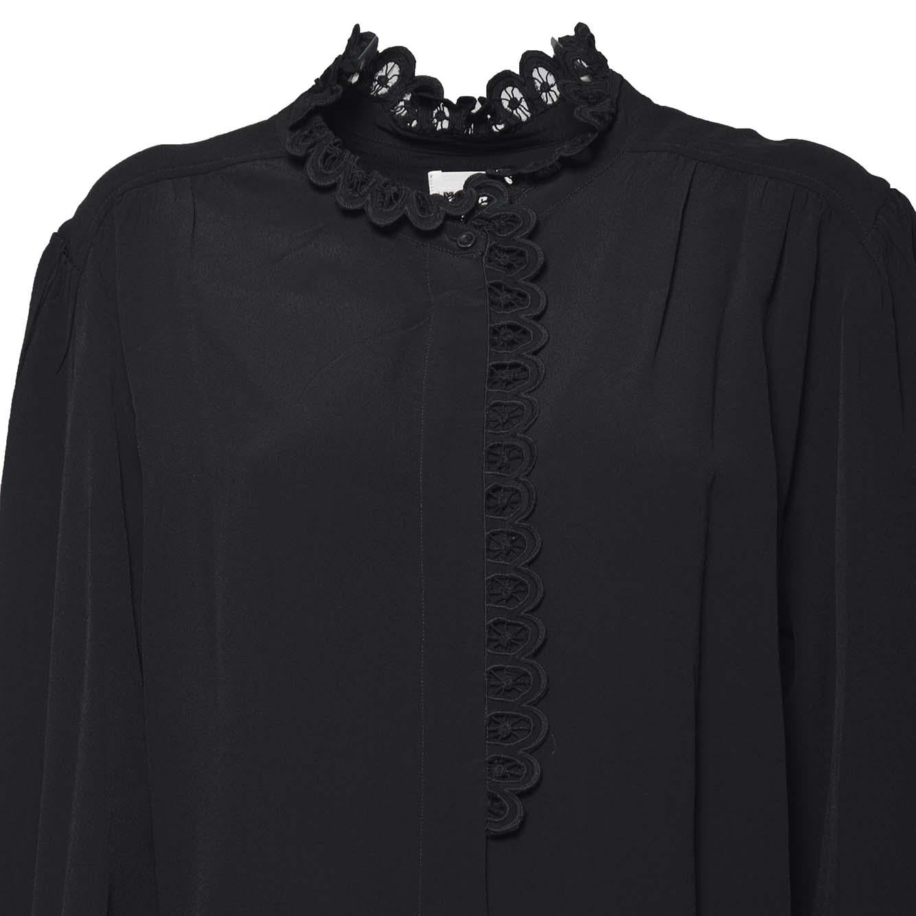 Blusa Estela in viscosa nera Marant Etòile 