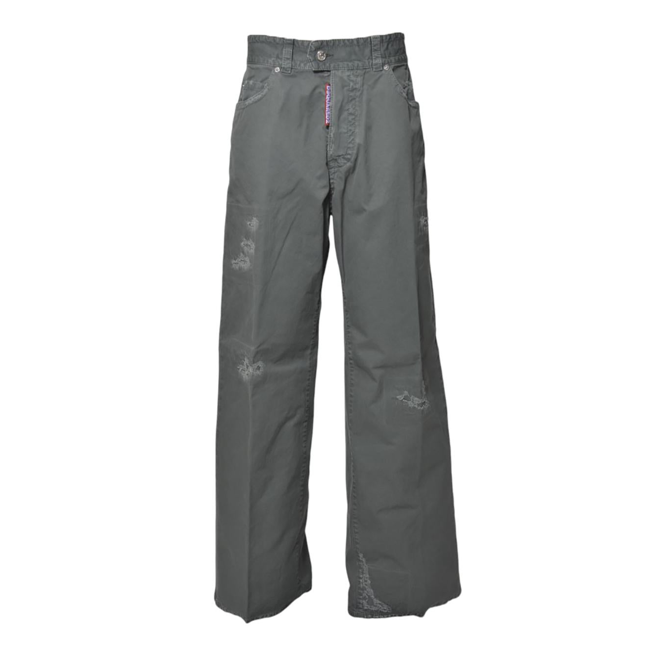 Jeans 9 to 5 flare in cotone verde salvia Dsquared2 