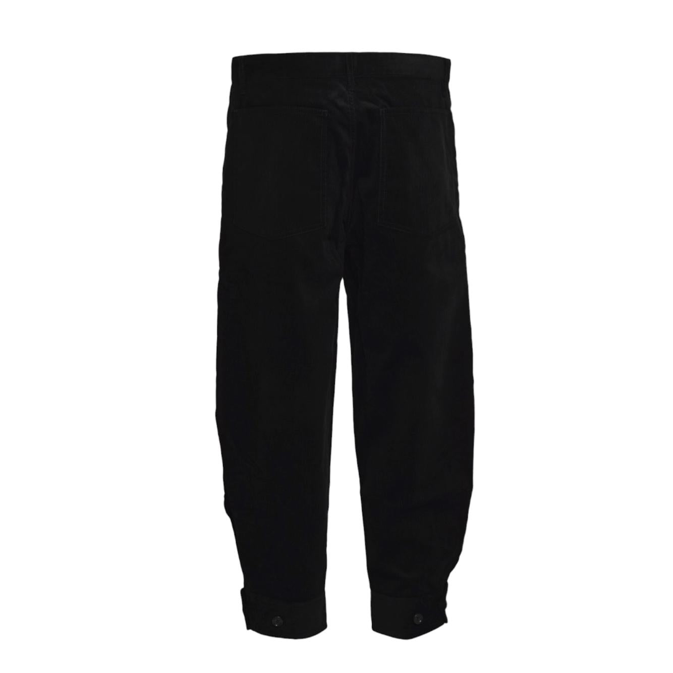 Pantalone in velluto nero Comme des Garçons Shirt 