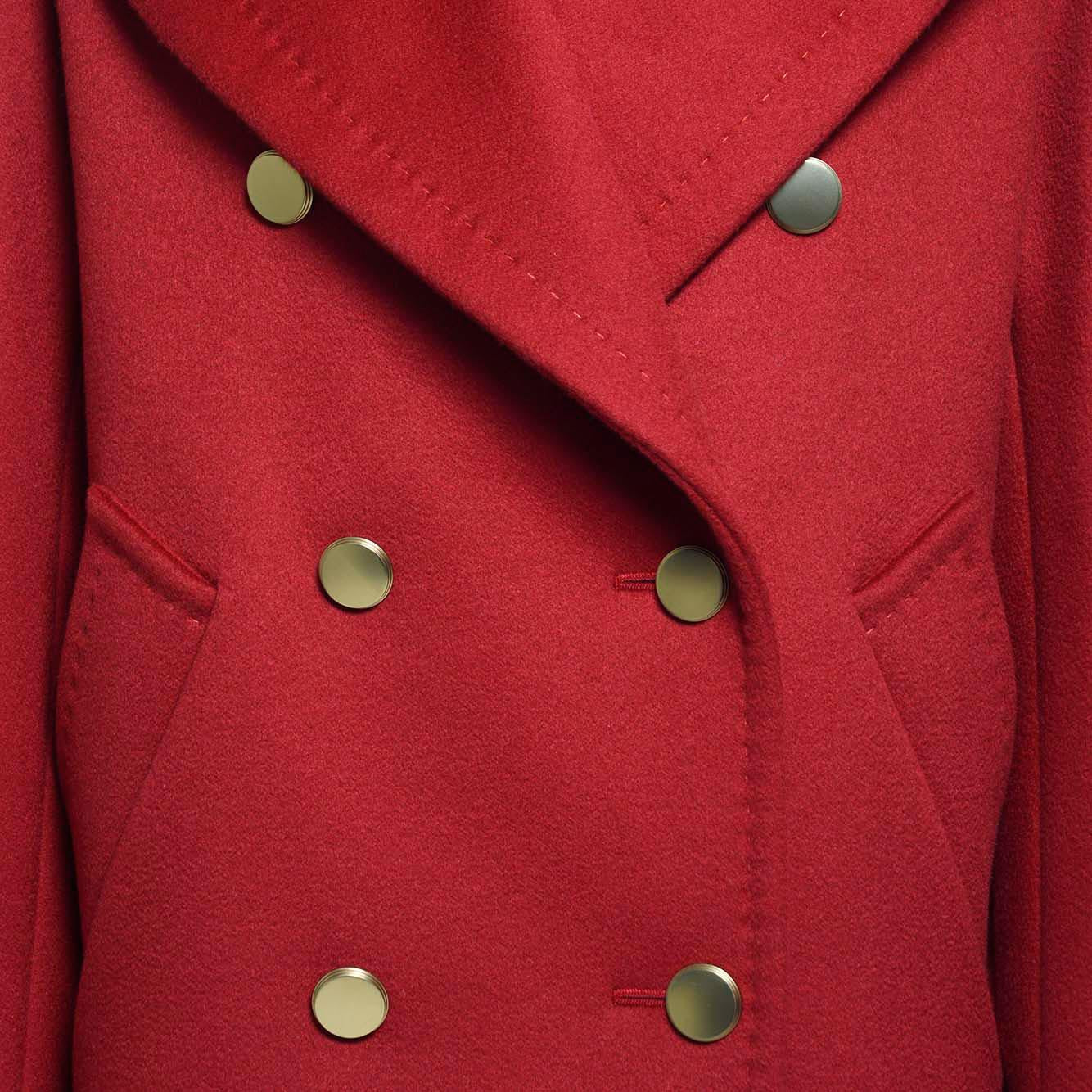 Cappotto Berta in cashmere double rosso Max Mara 