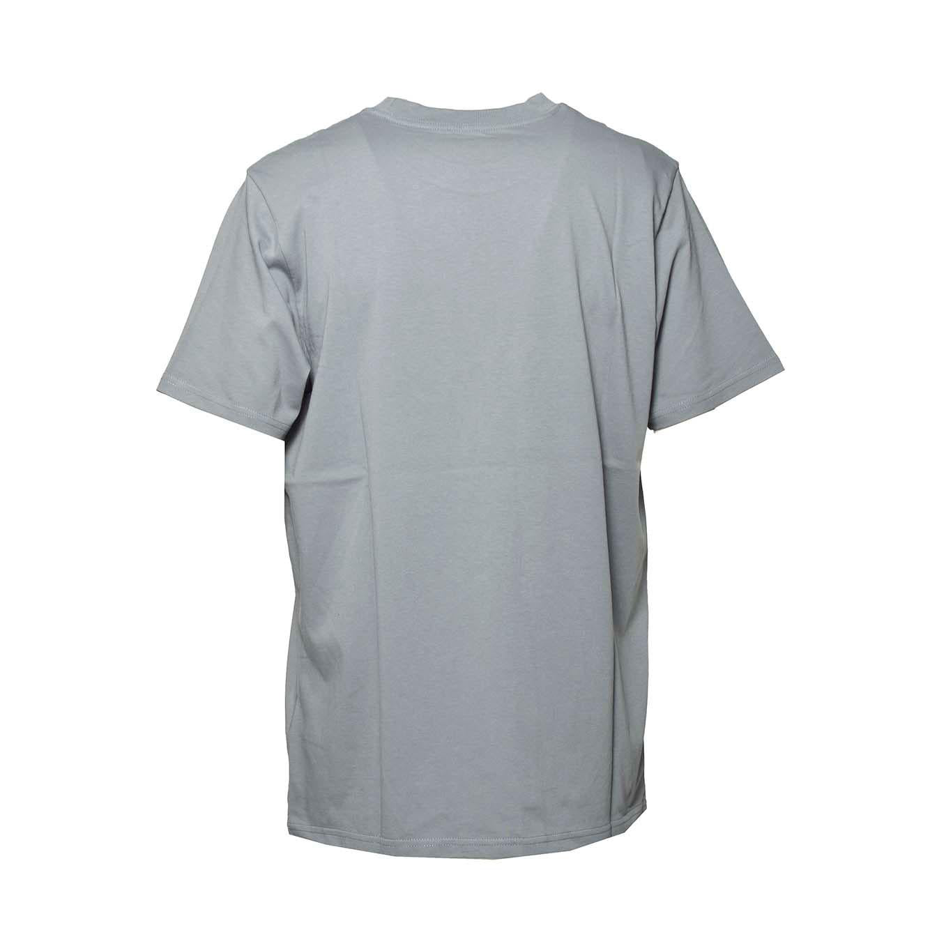 T-shirt Script in cotone grigio pietra e logo Carhartt Wip 