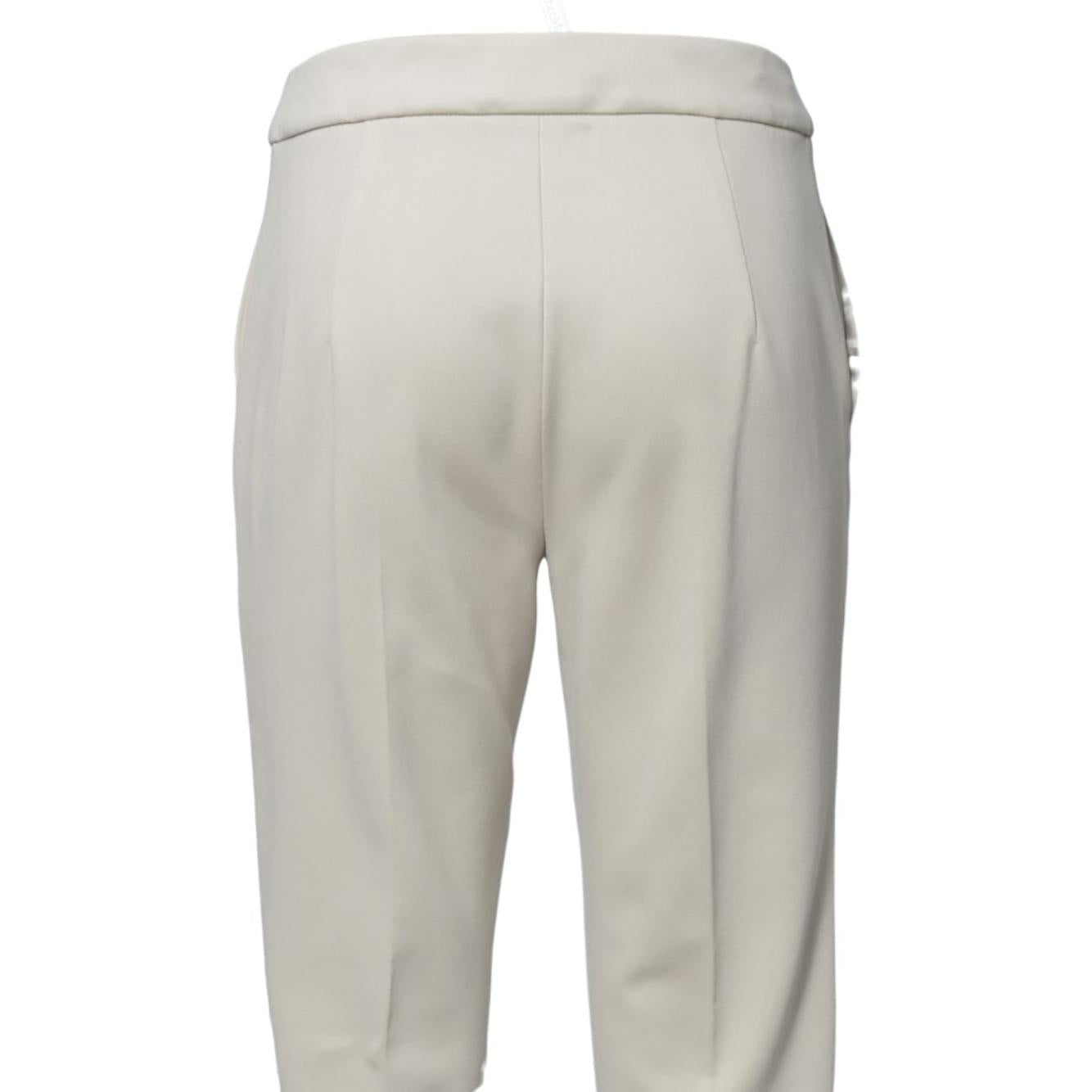 Pantalone Pegno in misto viscosa grigio perla Max Mara 