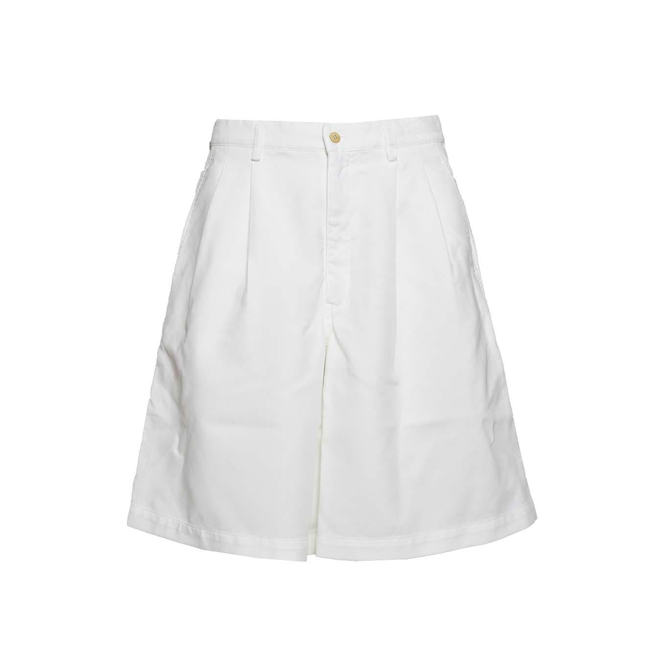 Bermuda over in cotone bianco Comme des Garçons Shirt 