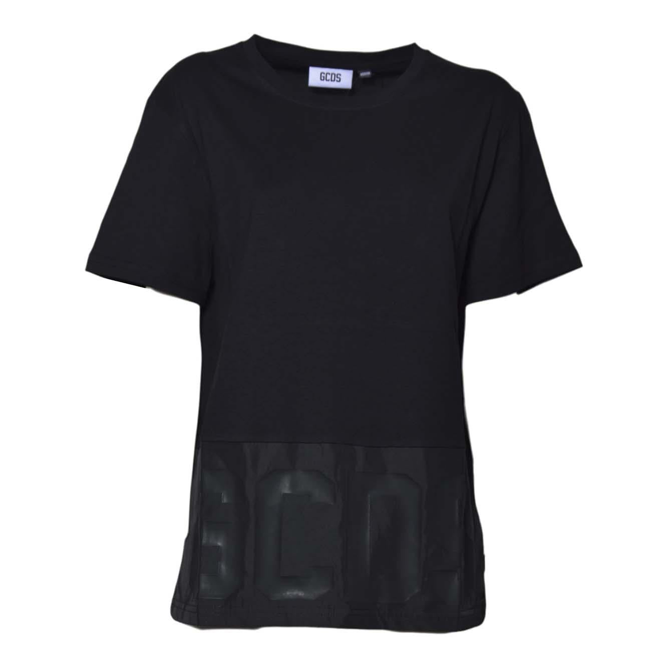 band logo nylon regular t-shirt 