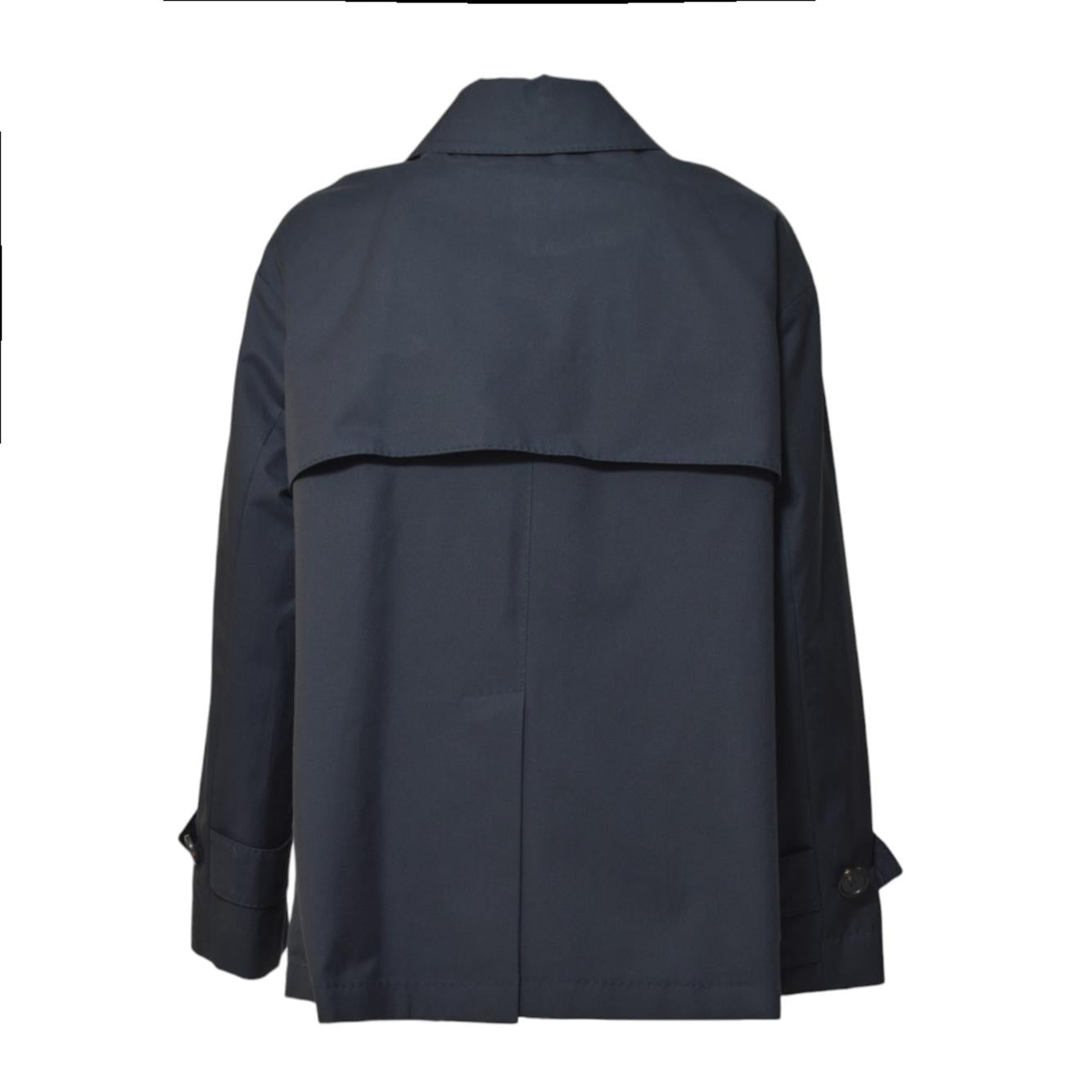 Trench Zeno in twill antigoccia blu Max Mara The Cube 